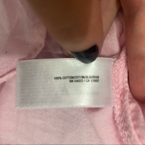 NWOT Old Navy Pink Boyfriend Fit Button Down Shirt - Picture 9 of 12